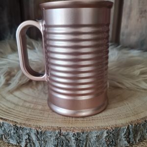 Bougie mug cuivré parfum framboise caramel