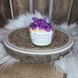 Bougie gourmande arc en ciel parfum poudre de perlimpinpin