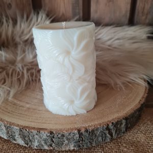 Bougie moulée pétale de fleurs