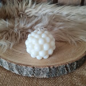 Bougie moulée ronde à bulles