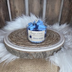 Bougie gourmande hockey sur glace parfum perce neige