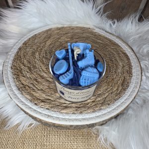 Bougie gourmande hockey sur glace parfum perce neige