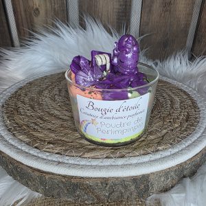 Bougie gourmande arc en ciel parfum poudre de perlimpinpin