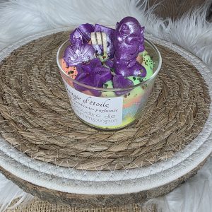 Bougie gourmande arc en ciel parfum poudre de perlimpinpin