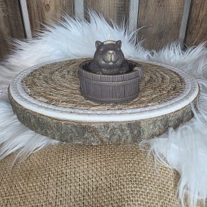 Bougie moulée marmotte jacuzzi
