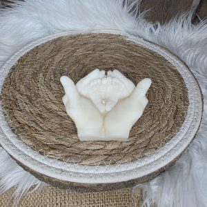 Bougie moulée mains pieds Bébé