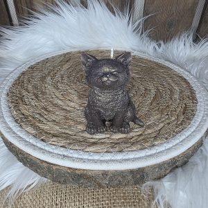 Bougie moulée chat