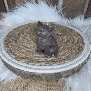 Bougie moulée chat