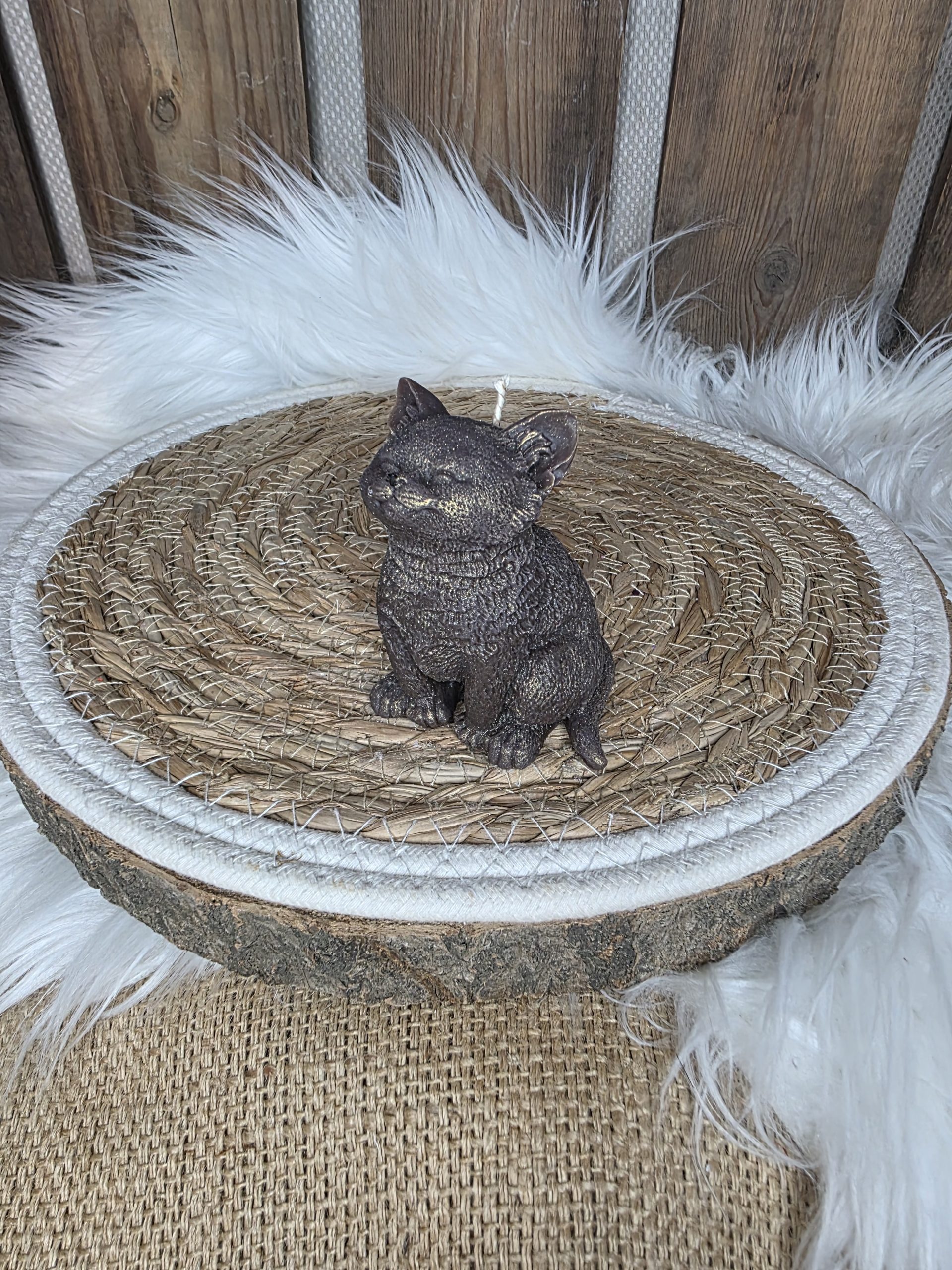 Bougie moulée chat – Image 2