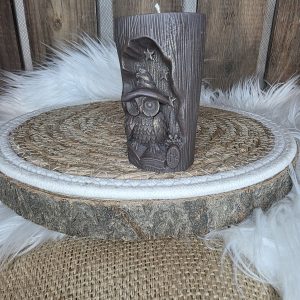 Bougie moulée Nuit du hibou